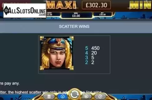 Scatter Wins. Temple of Ausar Jackpot from Eyecon