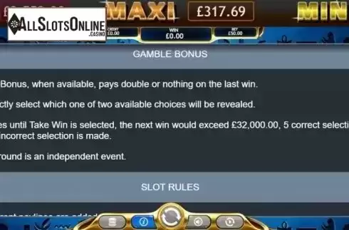 Gamble Bonus. Temple of Ausar Jackpot from Eyecon