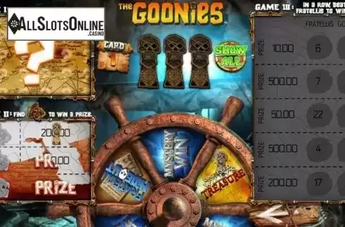 Game Screen 1. The Goonies Scratchcard from Blueprint