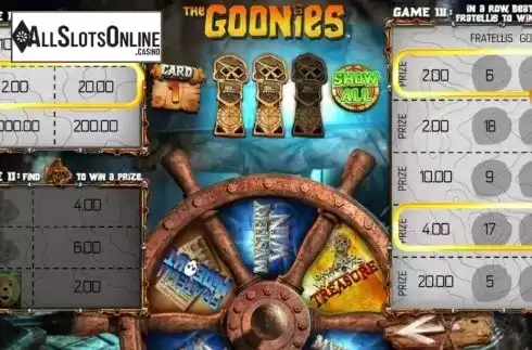 Game Screen 3. The Goonies Scratchcard from Blueprint