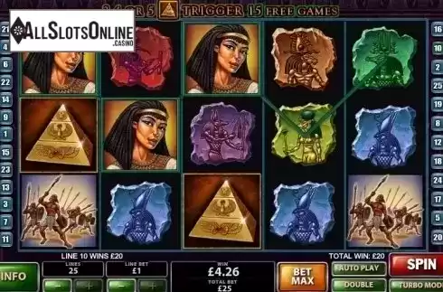 Win Screen 2. The Pyramid of Ramesses (Playtech) from Playtech