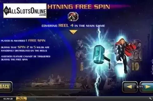 Free Spins 1. Thor The Mighty Avenger from Playtech