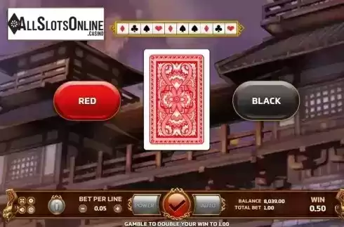 Risk / Gamble (Double) game screen