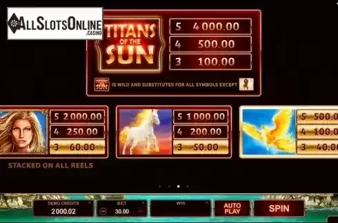Screen4. Titans of the Sun Theia from Microgaming