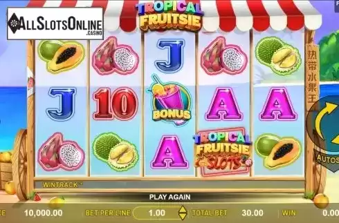 Reel Screen. Tropical Fruitsie Slots from Aspect Gaming