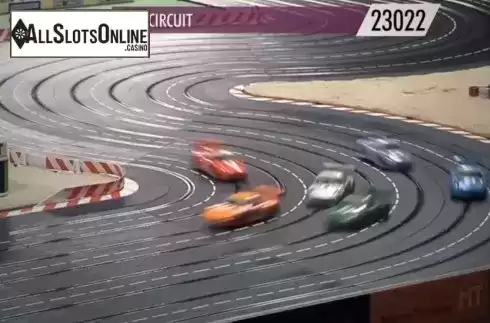 Game Screen. Virtual Slot Cars Racing from Kiron Interactive