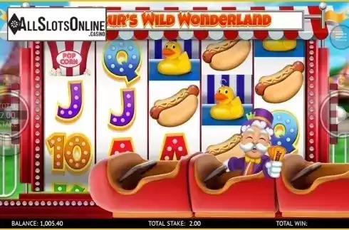 Bonus screen. Wilbur's Wild Wonderland from CORE Gaming