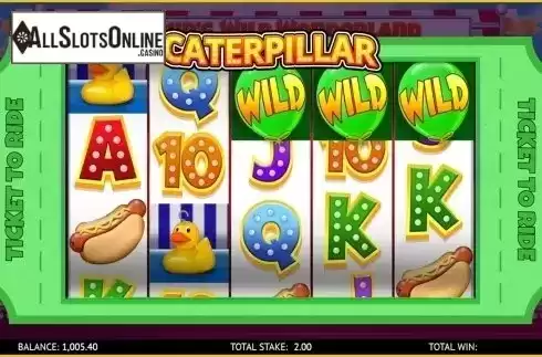 Caterpillar screen. Wilbur's Wild Wonderland from CORE Gaming
