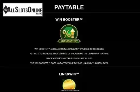 Win booster feature
