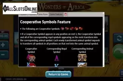 Cooperative Symbols Feature