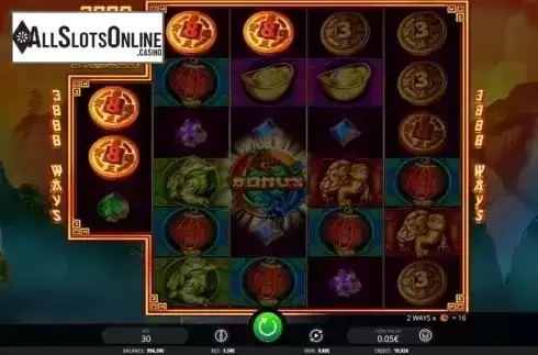 Win Screen. 3888 Ways of the Dragon from iSoftBet