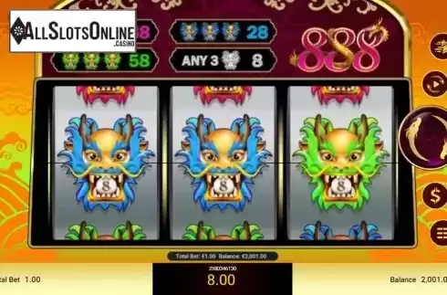 Win Screen 2. 888 Dragons (Spadegaming) from Spadegaming