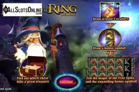 Intro screen. Magic of the Ring Deluxe from Wazdan