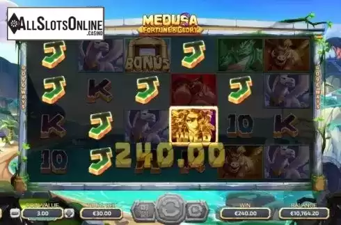 Win Screen 2. Medusa: Fortune and Glory from Dream Tech