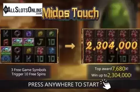 Start screen 1. Midas Touch (Dragoon Soft) from Dragoon Soft