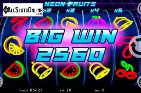 Big Win. Neon Fruits (Kajot Games) from KAJOT