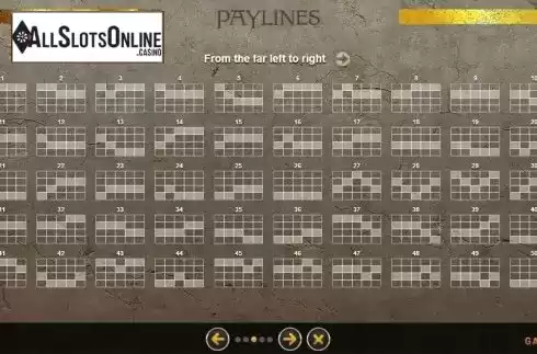 Paylines. Overseas Ulysses Odyssey from GAMING1