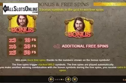 Bonus and Free Spins. Overseas Ulysses Odyssey from GAMING1