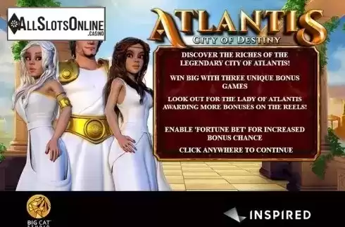Screen 1. Atlantis: City of Destiny from Inspired Gaming