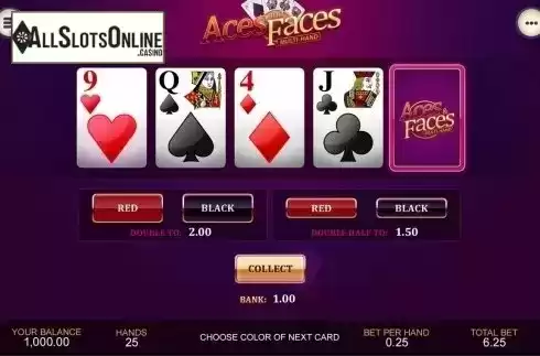 Game Screen 3. Aces and Faces Multihand (Playtech) from Playtech