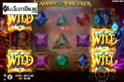 Win Screen 3. Aladdin and the Sorcerer from Pragmatic Play