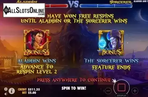 Free Spins 1. Aladdin and the Sorcerer from Pragmatic Play