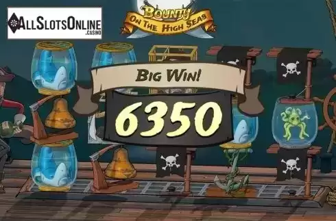 Big win screen. Bounty On The High Seas from FunFair