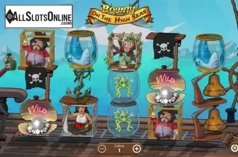 Reels screen. Bounty On The High Seas from FunFair