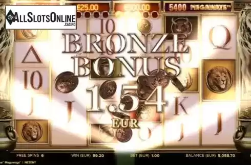 Bronze Bonus. Divine Fortune Megaways from NetEnt