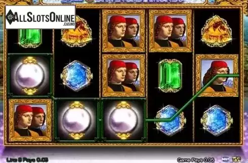 Win Screen. Double Da Vinci Diamonds from High 5 Games