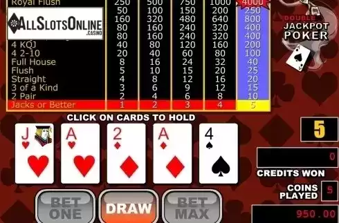 Game workflow . Double Jackpot Poker (RTG) from RTG