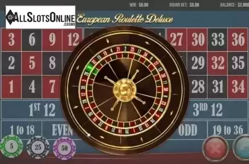 Game Screen 3. European Roulette Deluxe from Pariplay