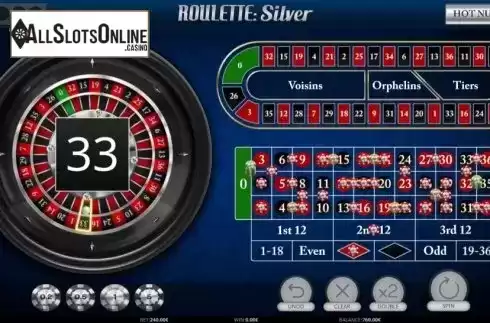 Game Screen 2. European Roulette Silver from iSoftBet