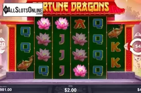 Win Screen. Fortune Dragons (Pariplay) from Pariplay