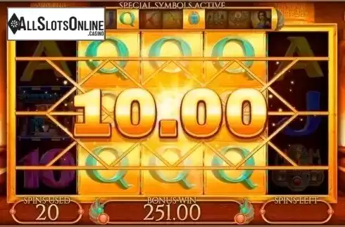 Free spins screen. Fortunes of Ra (Blueprint) from Blueprint