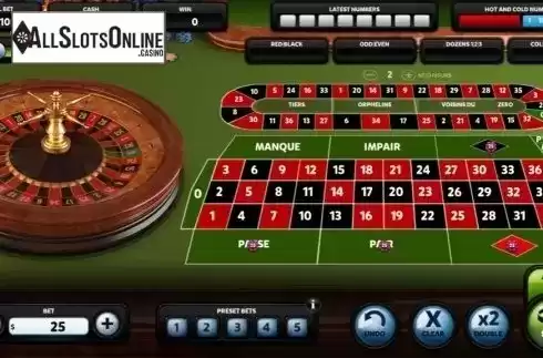 Game Screen 1. French Roulette (Red Rake) from Red Rake