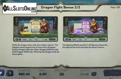 Dragon Fight Bonus screen 2