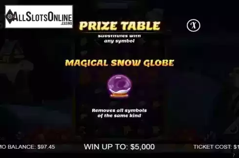Magical snow screen