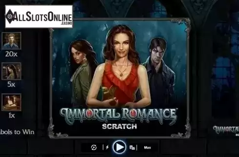 Game Screen 1. Immortal Romance Scratch from Microgaming