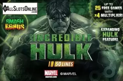 Screen1. Incredible Hulk 50 Lines from Playtech