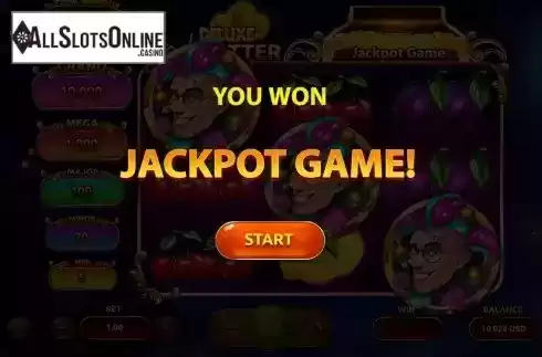 JackPot Game Win Screen