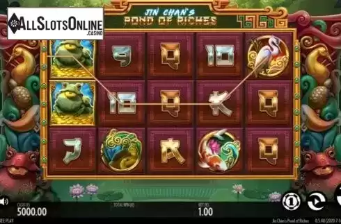 Win Screen 1. Jin Chan’s Pond of Riches from Thunderkick