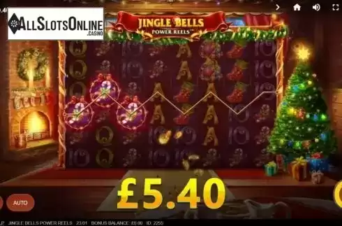 Win Screen 1. Jingle Bells Power Reels from Red Tiger