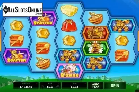 Screen 1. Pollen Party Online Slot from Microgaming