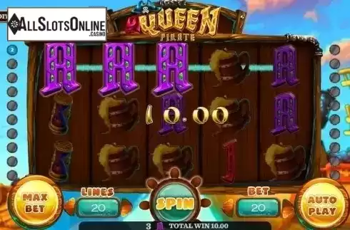 Win Screen. Queen Pirate (Vela Gaming) from Vela Gaming