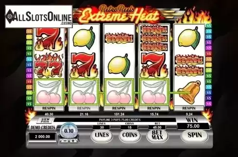 Screen9. Retro Reels: Extreme Heat from Microgaming