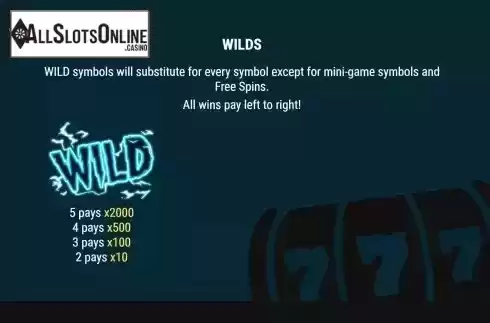 Wild symbols screen
