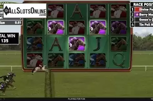 Free spins screen 2. Scudamore's Super Stakes from NetEnt