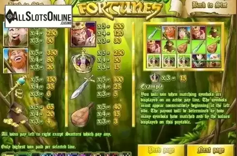 Screen3. Sherwood Forest Fortunes from Rival Gaming