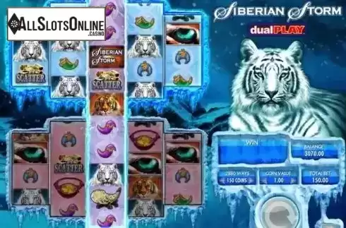 Screen 5. Siberian Storm Dual Play from IGT